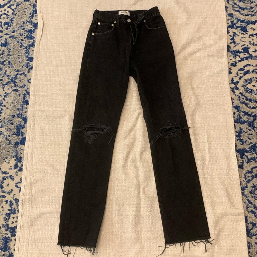 AGOLDE Black Jeans (Brittany Mahomes)